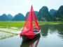 Red Veil at Tam Coc (Vietnam)