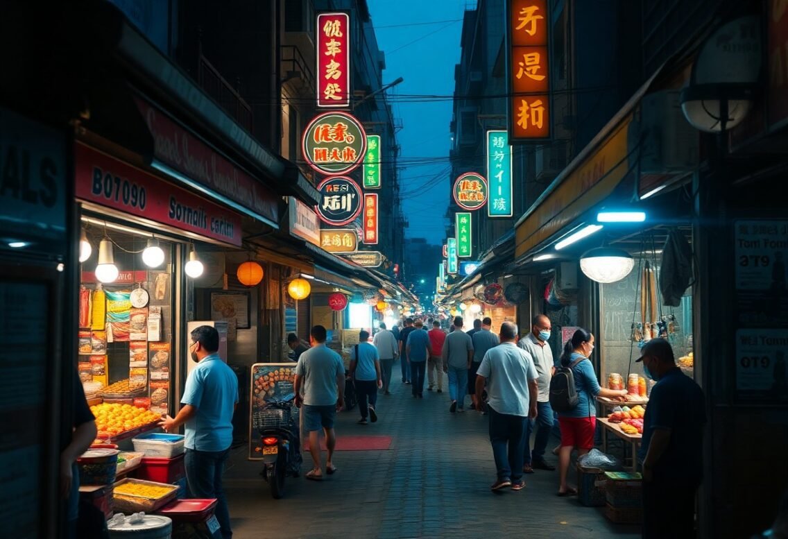 Midnight Market Spirit in Jakarta Alleyways